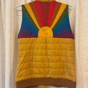 Aviator Nation Gold Sunburst Vest